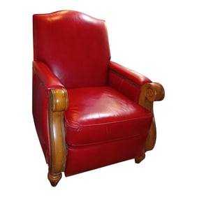 Rare Vintage Full Grain Leather Recliner