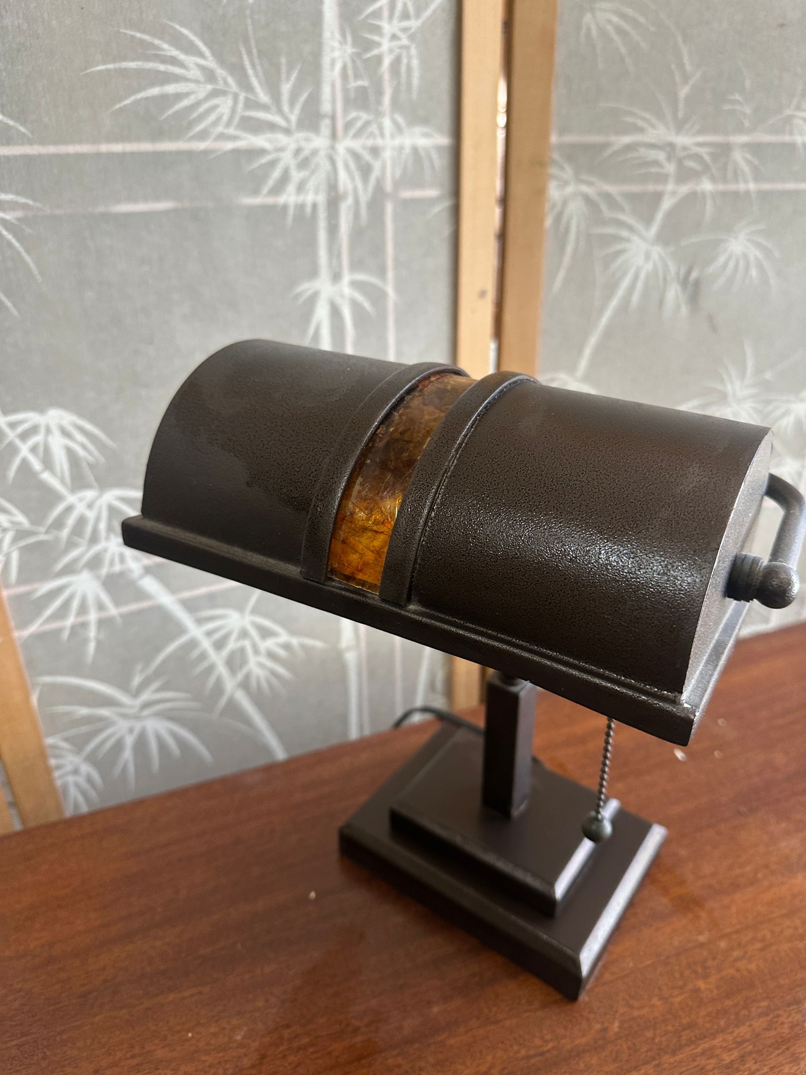 1970s Brown Metal Task Lighting Desk Lamp - 2