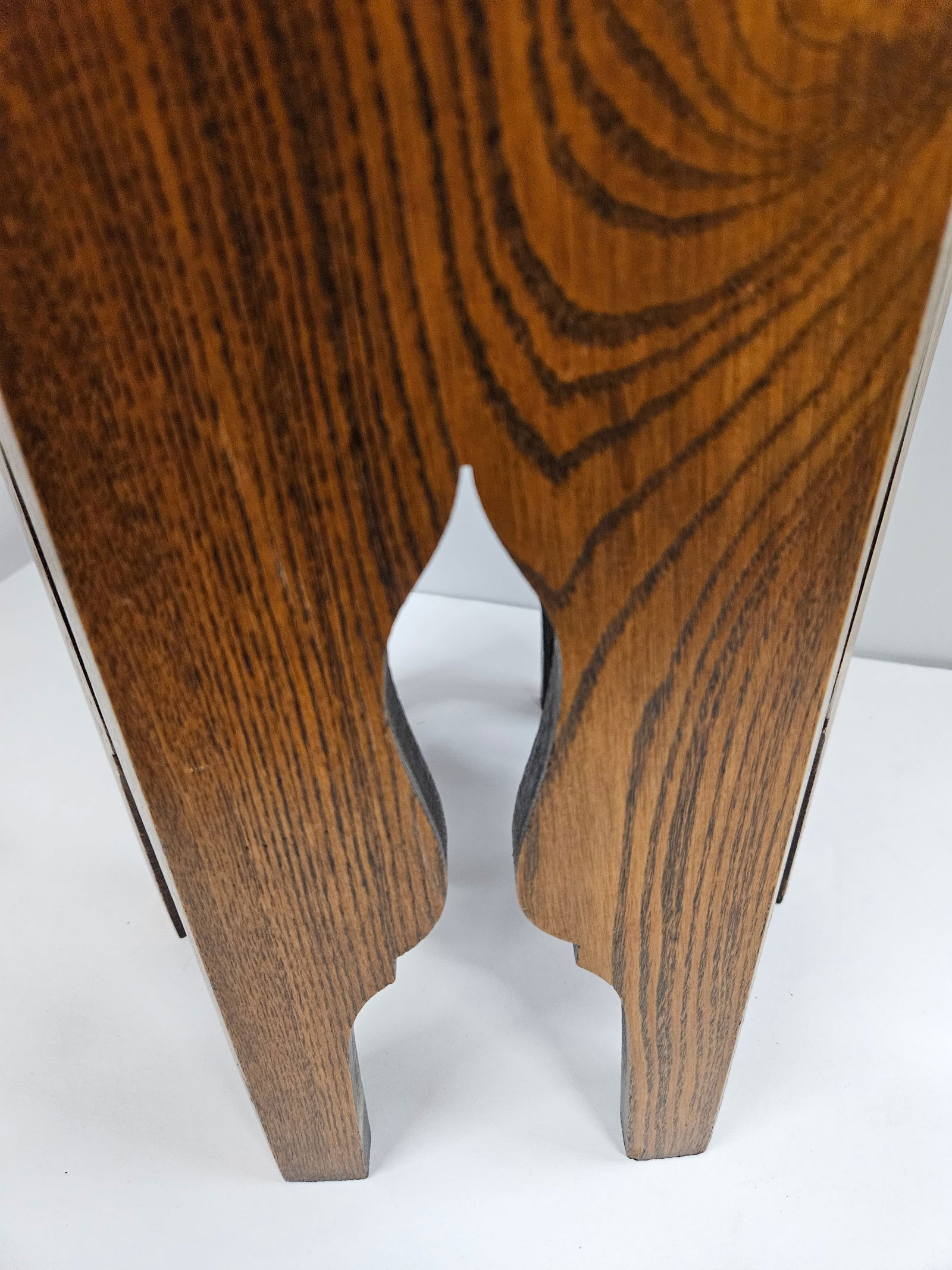 Arts and Crafts Hexagonal Side Table Plant Stand - 12