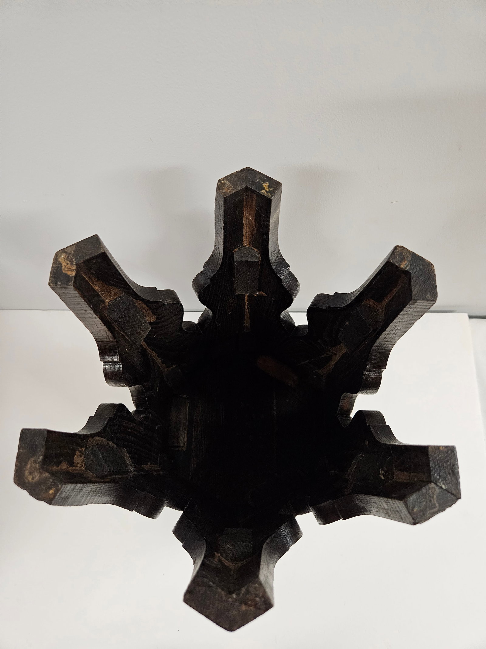 Arts and Crafts Hexagonal Side Table Plant Stand - 13