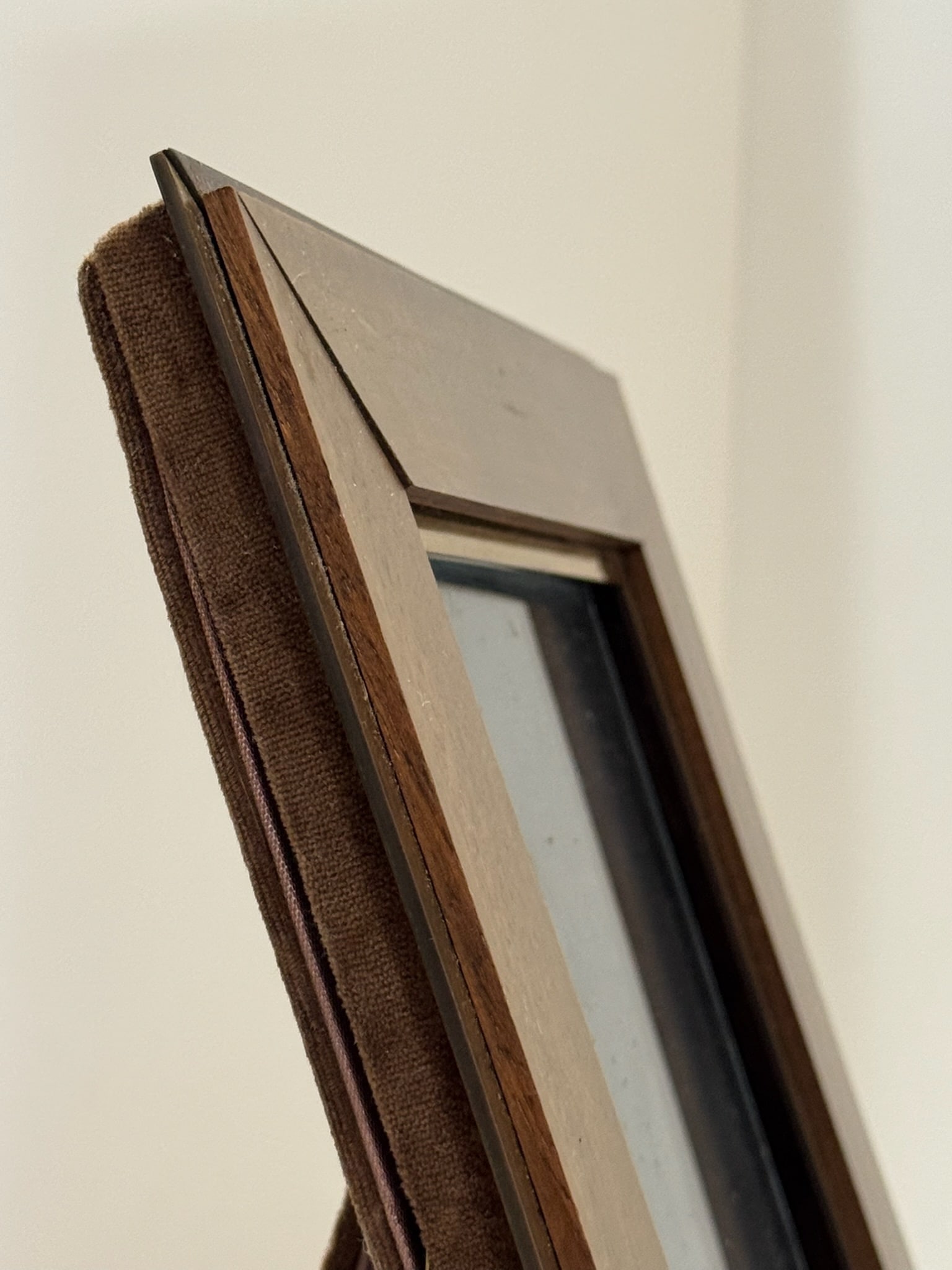 Bottega Veneta Brass and Wood Picture Frame – Italian Luxury 10.5" X 8.5" - 2