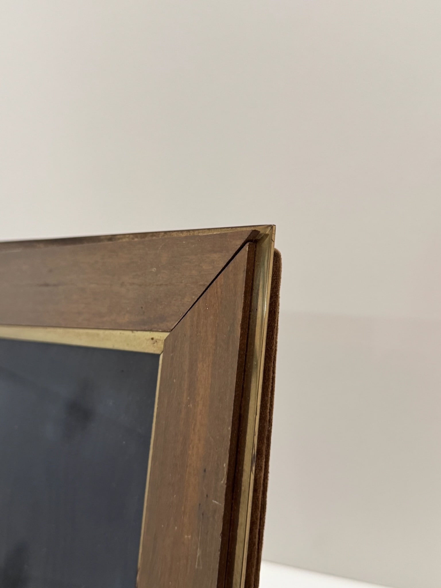 Bottega Veneta Brass and Wood Picture Frame – Italian Luxury 10.5" X 8.5" - 3