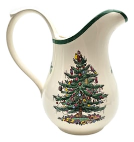 Vintage Spode Christmas Tree 48 Oz Water Pitcher, England