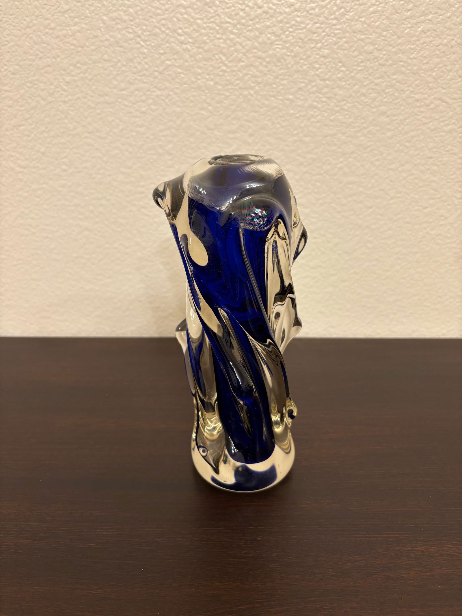 Murano Cobalt Blue Diminutive Vase - 5
