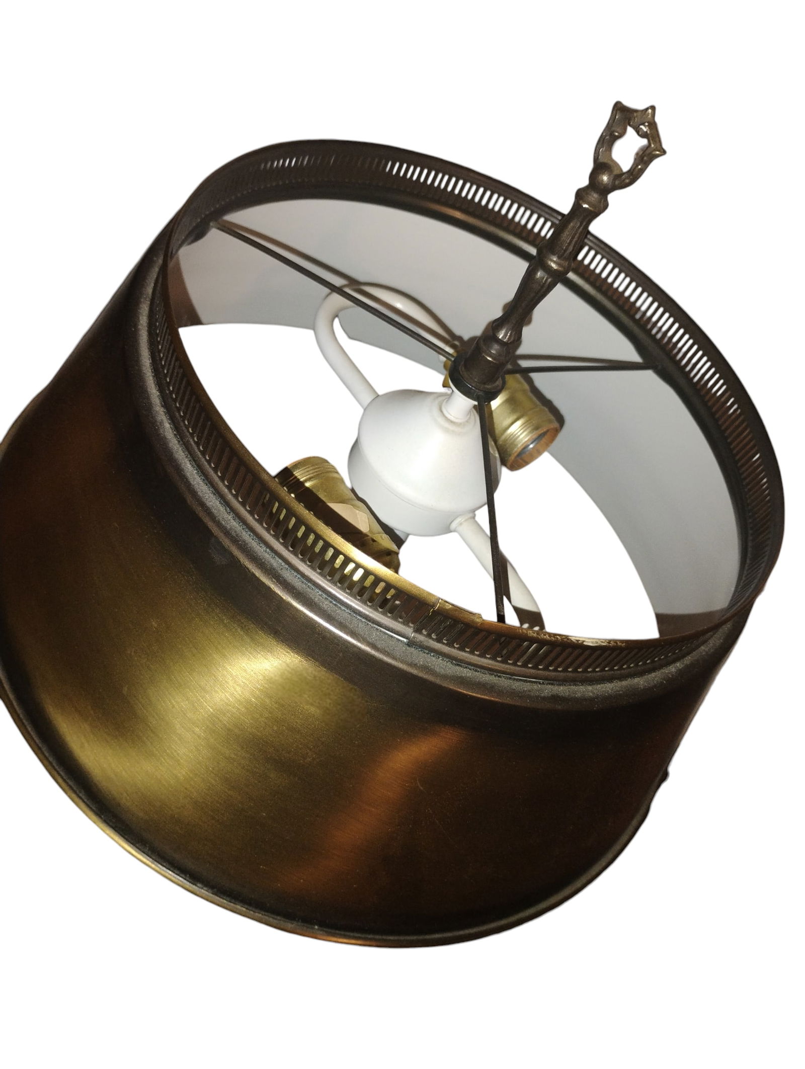 1980s Elevate Your Space With the Classic Brass Tray Floor Lamp - 3