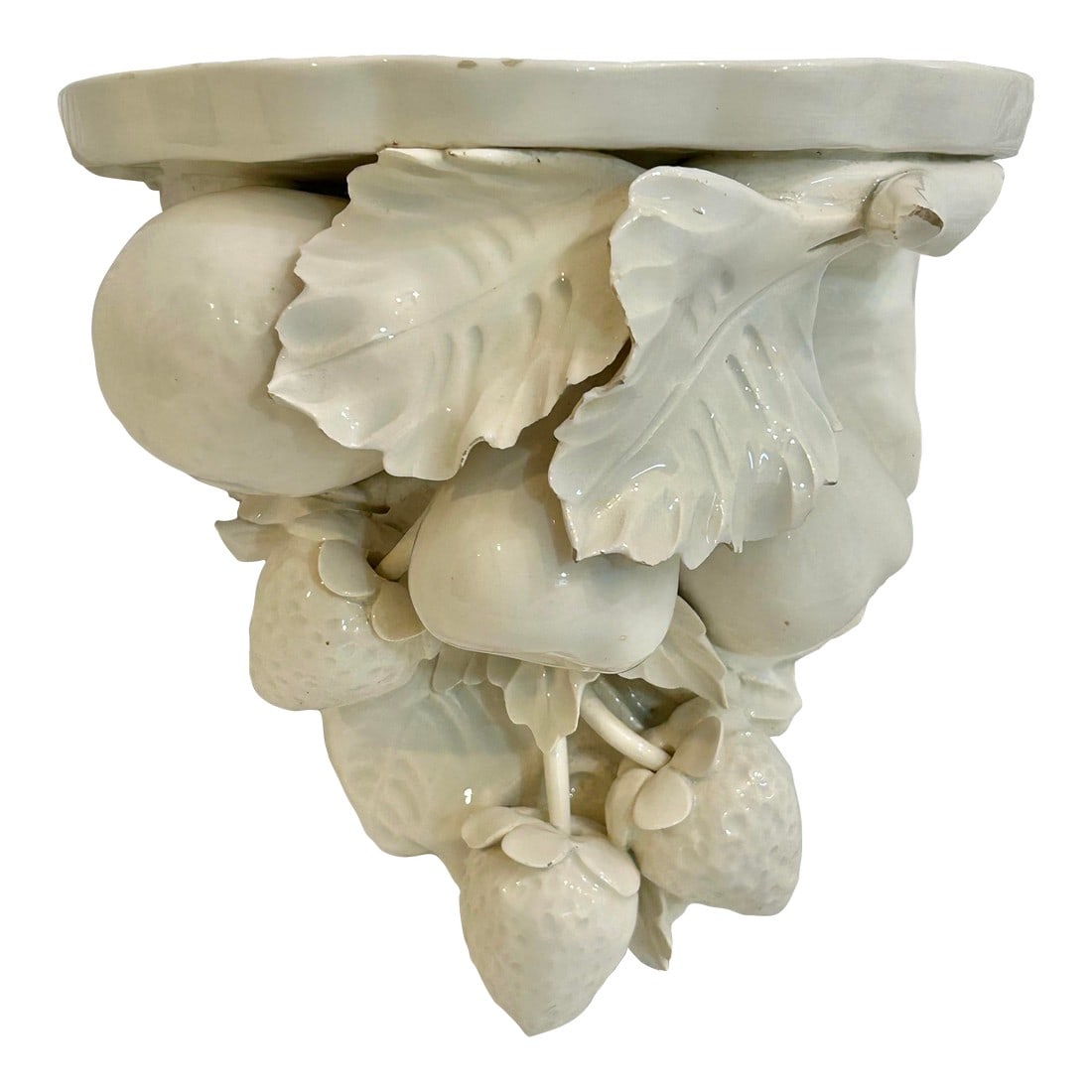 Vintage Capodimonte Style Blanc De Chine Ceramic Wall Bracket (1 of 12)