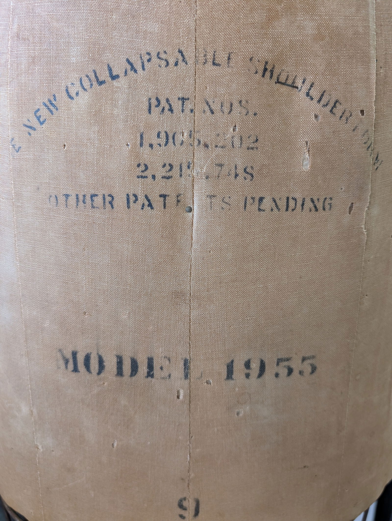 1955 Wolf Model Dress Form Size 9 With Stand & Basket - 5