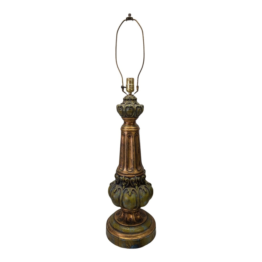 1970s Baroque Gilt Style Table Lamp (1 of 5)