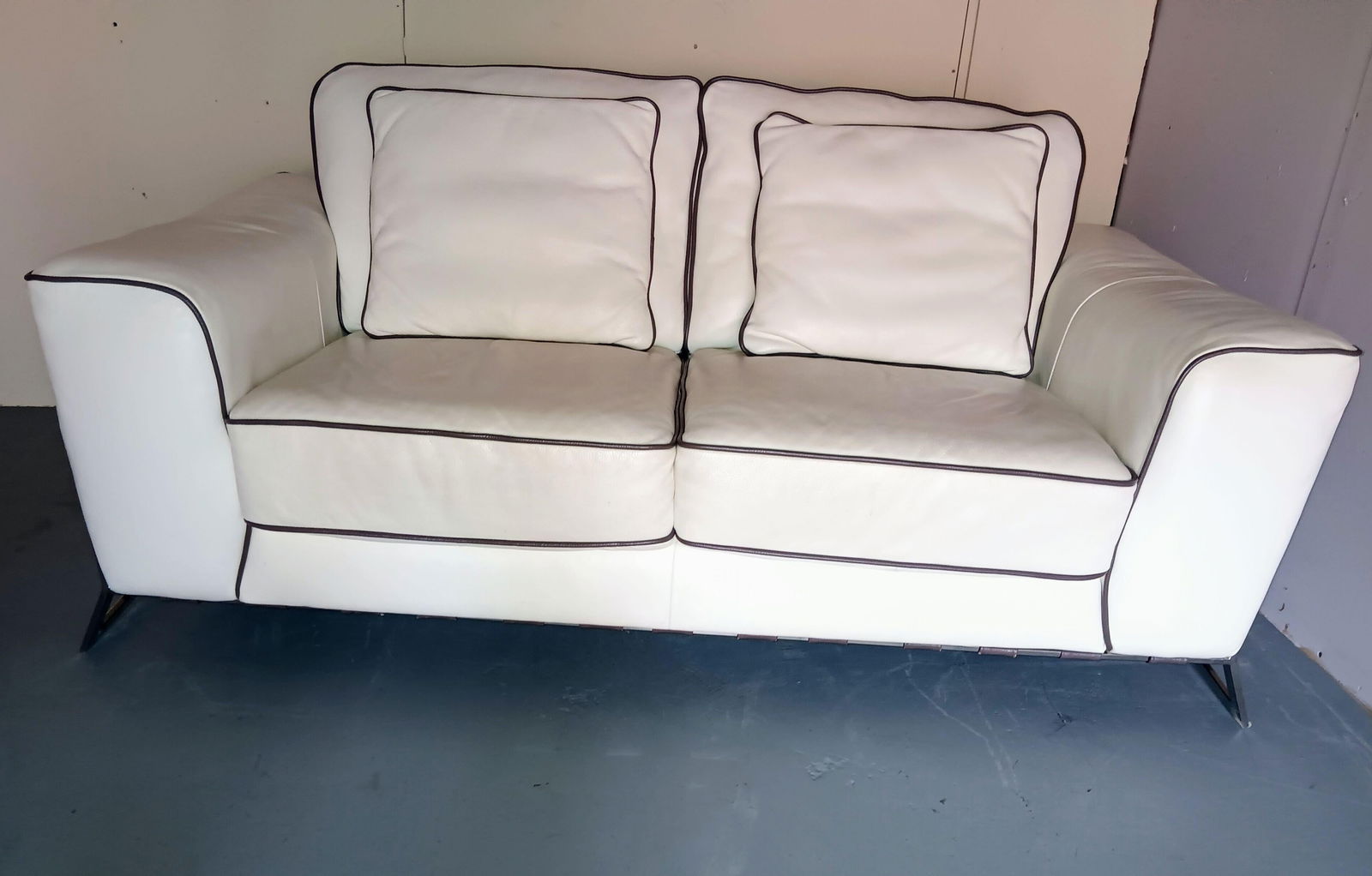 Violino Full Grain Leather Sofa - 7