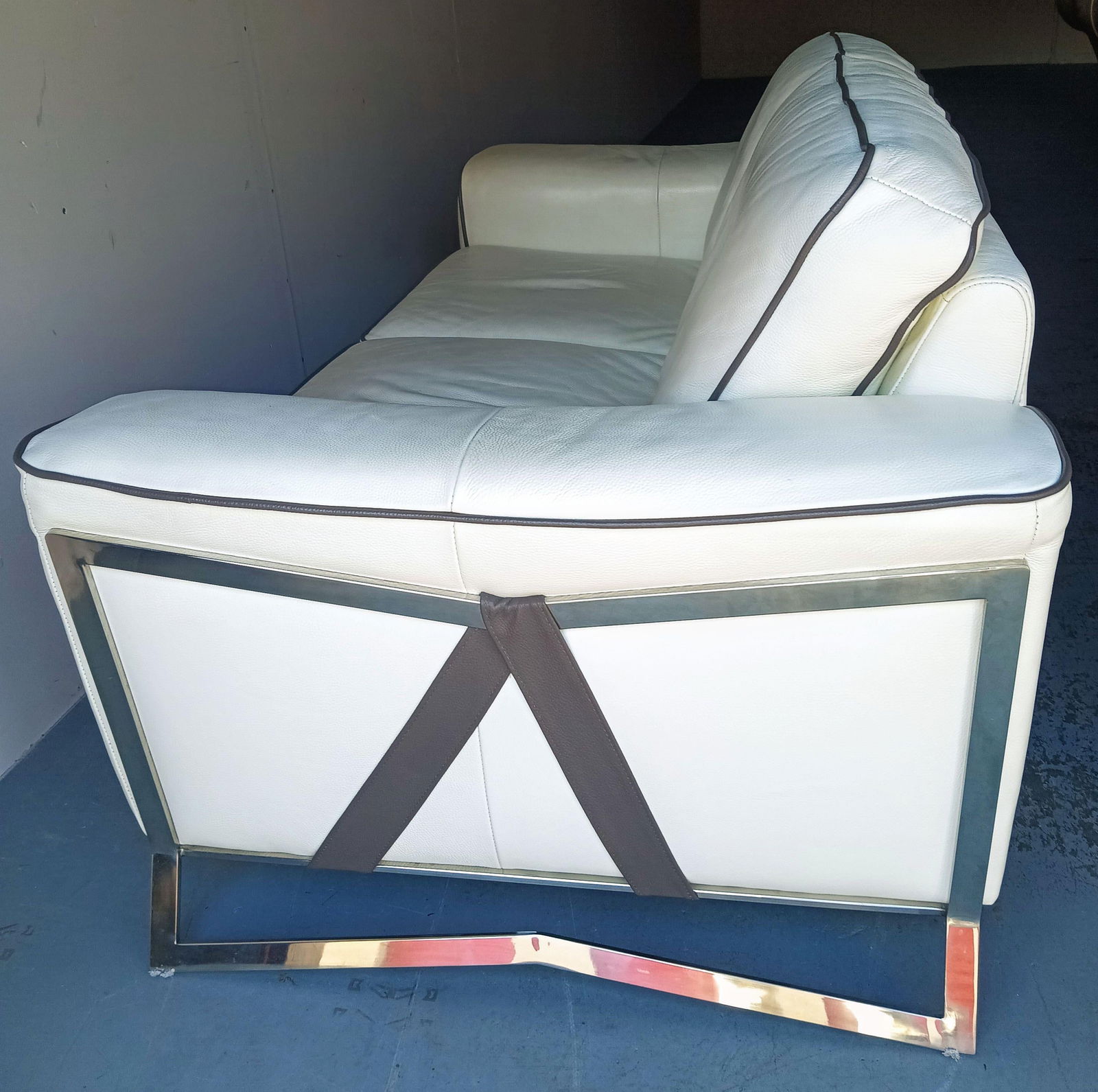 Violino Full Grain Leather Sofa - 8