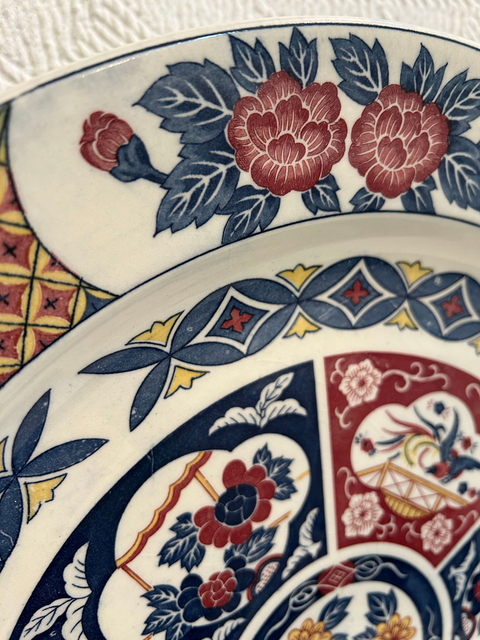 Mid 20th Century Japanese Chinoiserie Arita Imari Style 17" Charger - 3