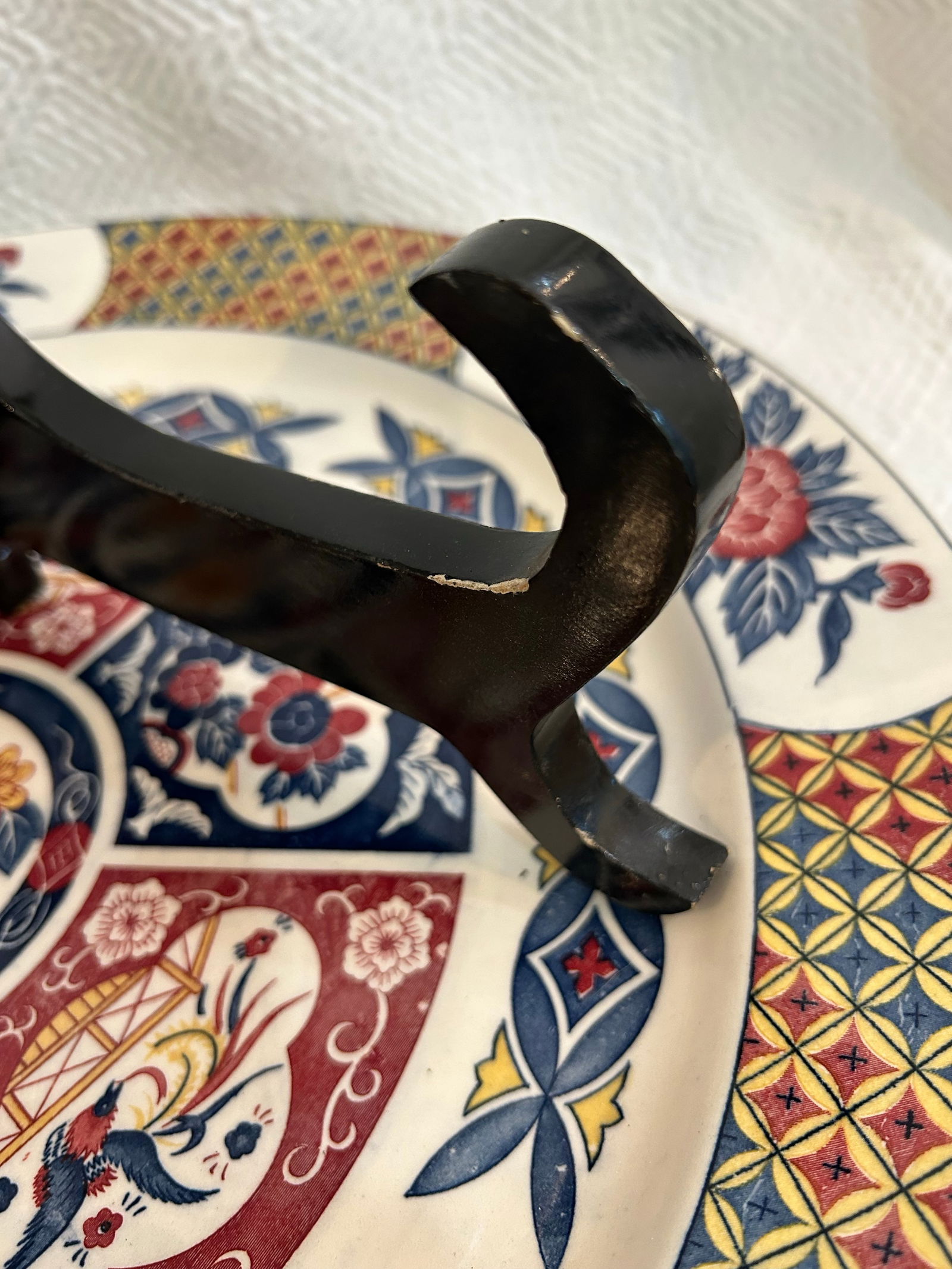 Mid 20th Century Japanese Chinoiserie Arita Imari Style 17" Charger - 7