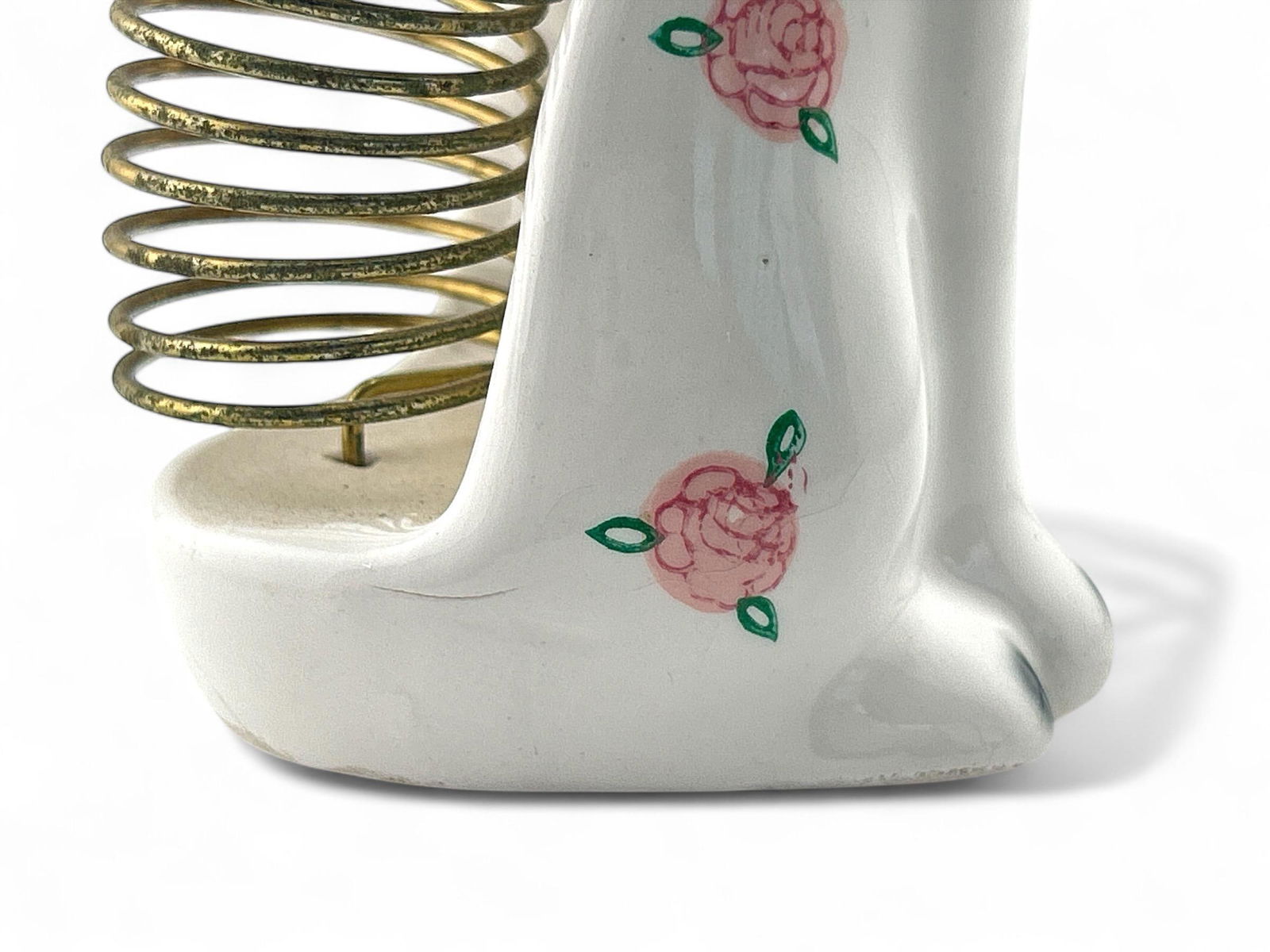 1960's Norcrest Porcelain Cat Mail Letter Sorter & Pen Holder Figurine - 10