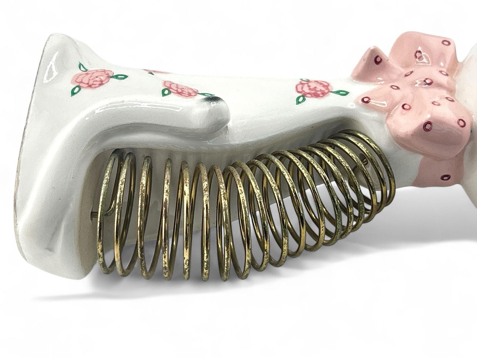 1960's Norcrest Porcelain Cat Mail Letter Sorter & Pen Holder Figurine - 7