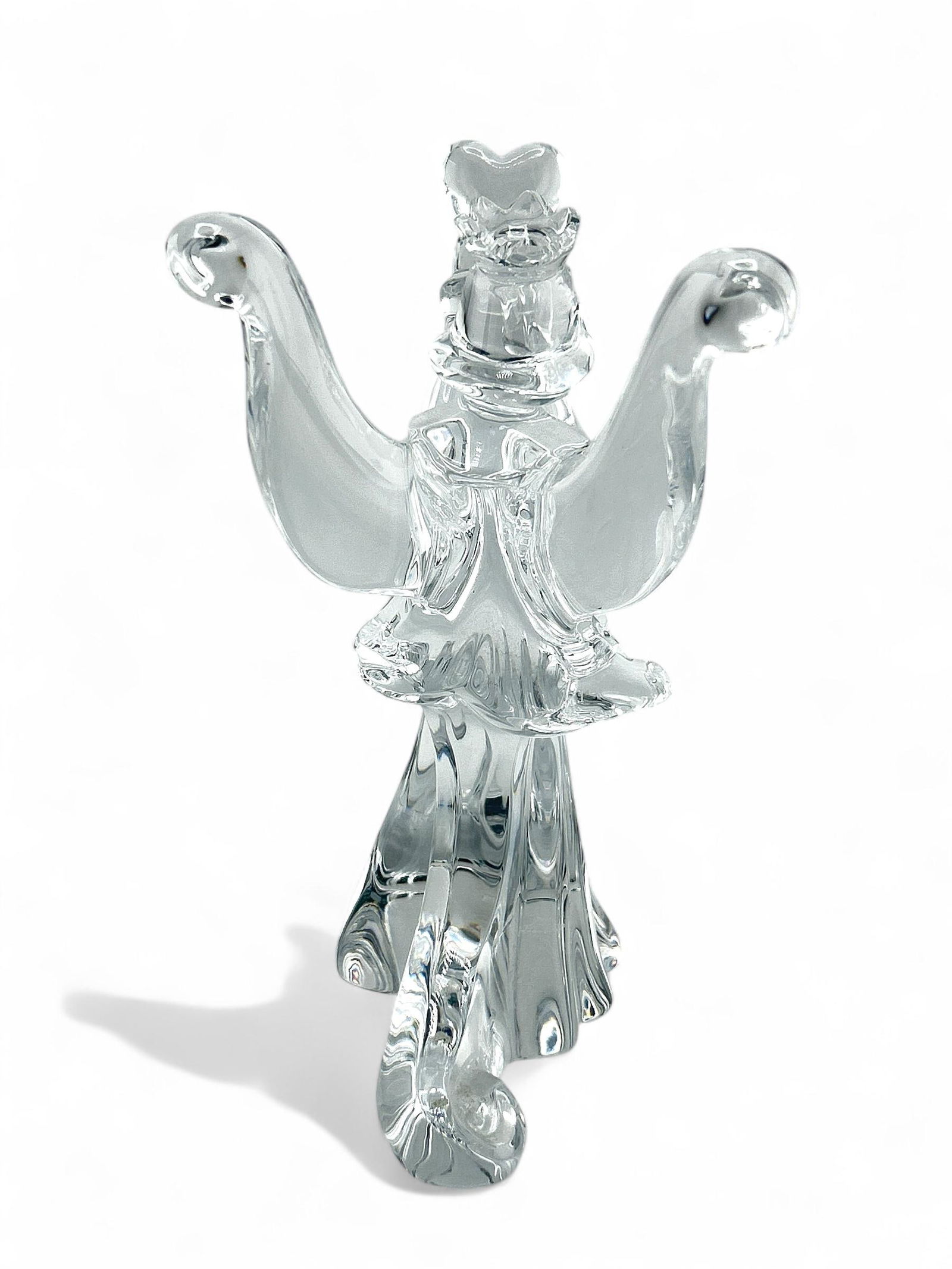 Baccarat Crystal Angel Signed Jean Boggio "Angel of Love" Figurine - 3