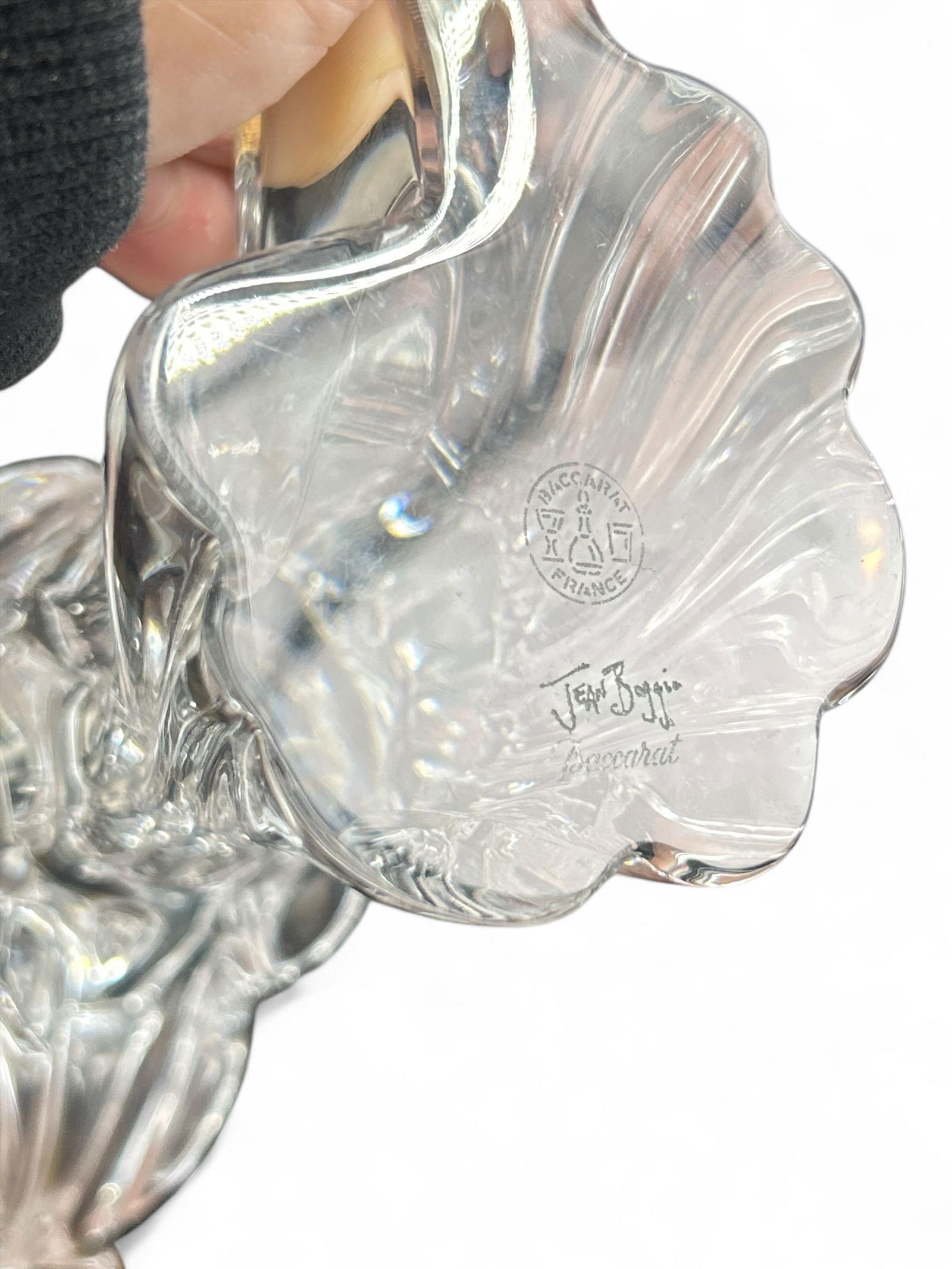 Baccarat Crystal Angel Signed Jean Boggio "Angel of Love" Figurine - 6