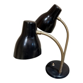 Mid-Century Modern Double-Headed Desk Lamp Lightolier Style