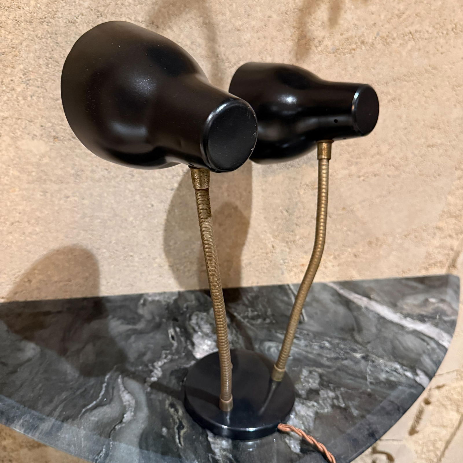 Mid-Century Modern Double-Headed Desk Lamp Lightolier Style - 4