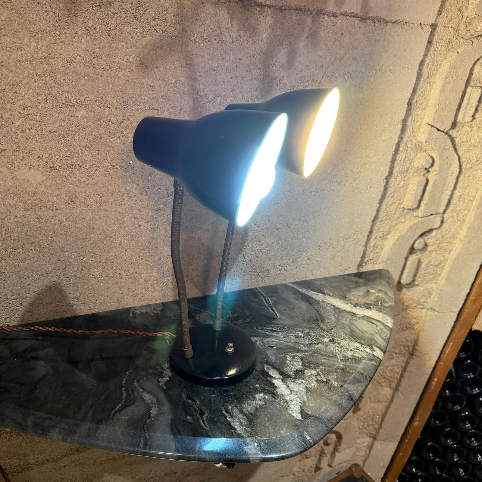 Mid-Century Modern Double-Headed Desk Lamp Lightolier Style - 6