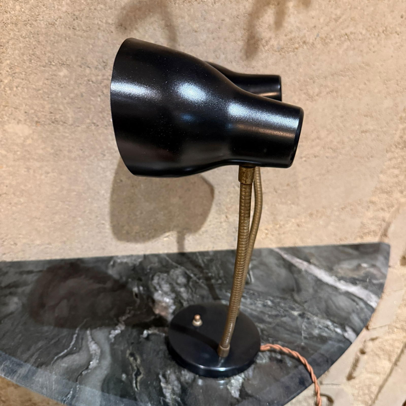 Mid-Century Modern Double-Headed Desk Lamp Lightolier Style - 9