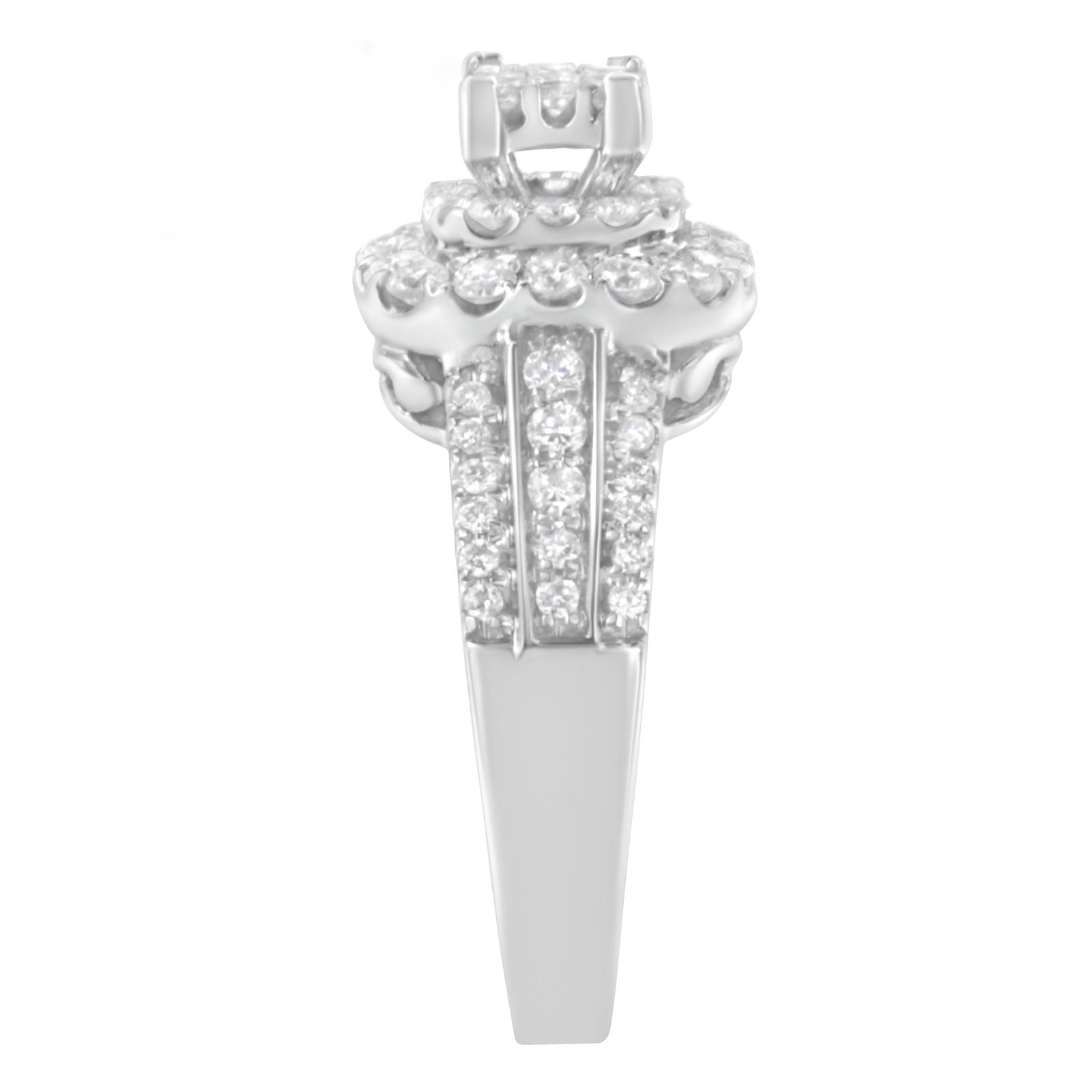 14K White Gold Diamond Vintage Ring (1 cttw, H-I Color, I1-I2 Clarity) - 5
