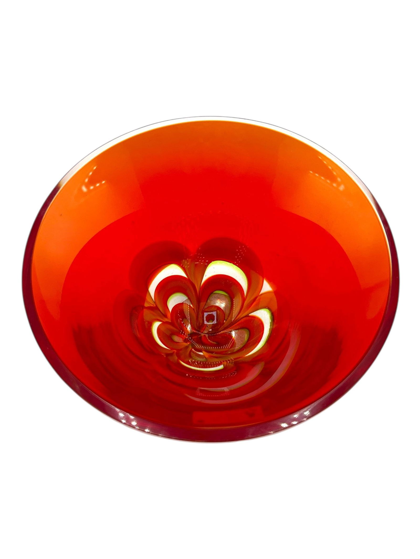 Waterford Crystal Evolution Red & Amber Art Glass Bowl - 6