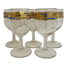 Mid 20th Century Culver "Empress" Wine Glases - A Set of 5