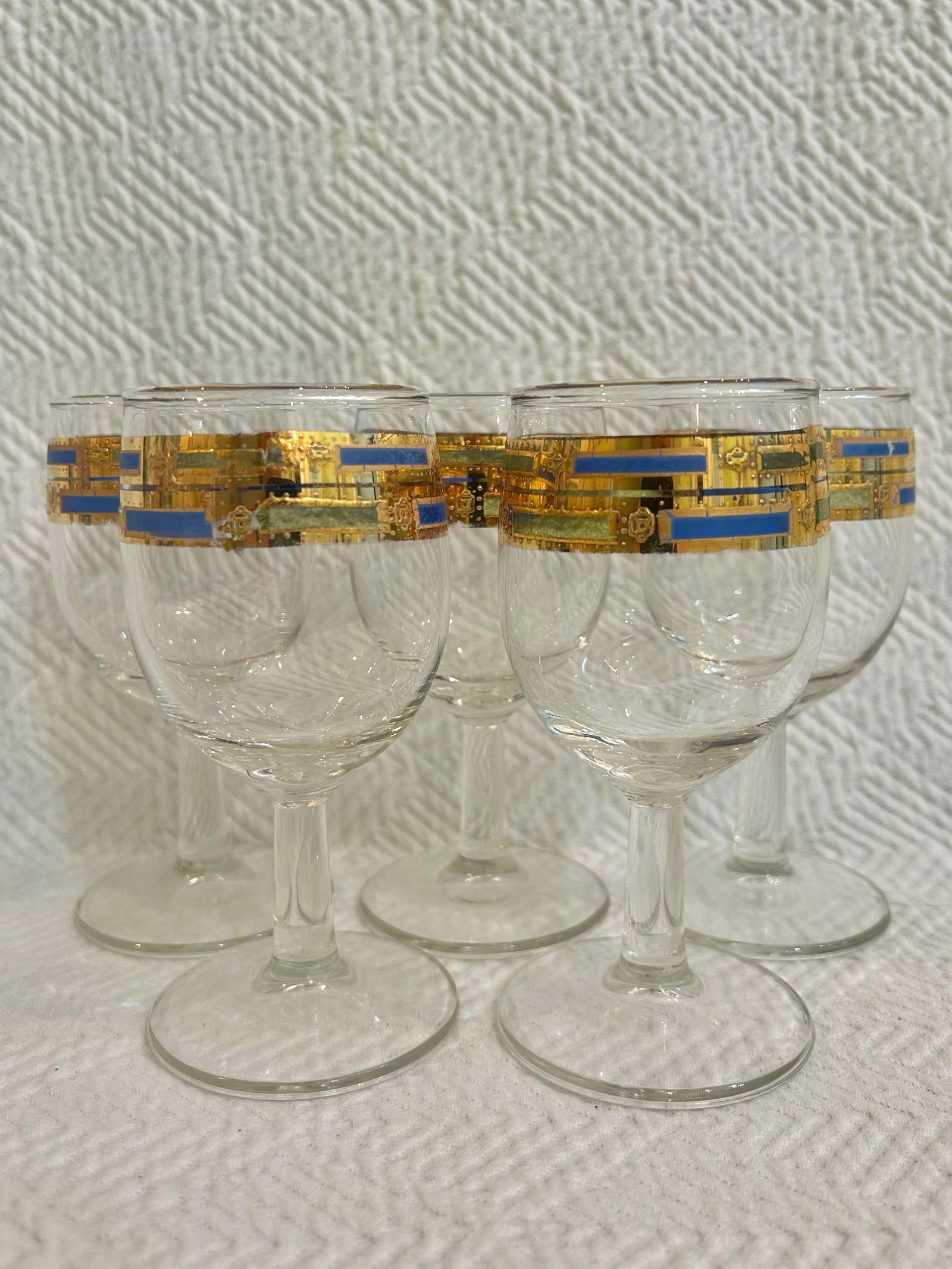 Mid 20th Century Culver "Empress" Wine Glases - A Set of 5 - 6