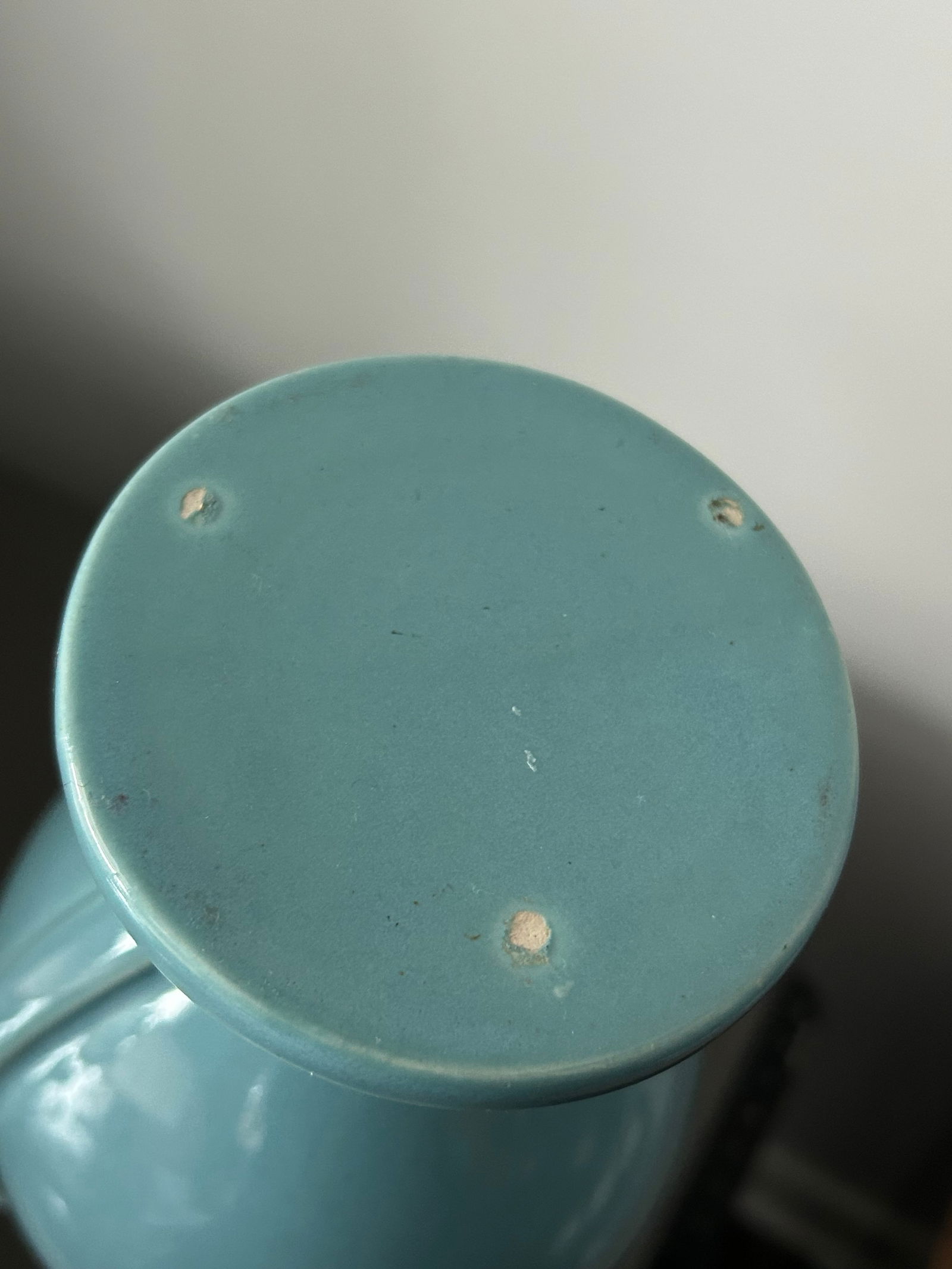 Vintage Royal Haeger Attributed Feather Plume Urn Vase – Mid-Century Turquoise Blue-Green - 8