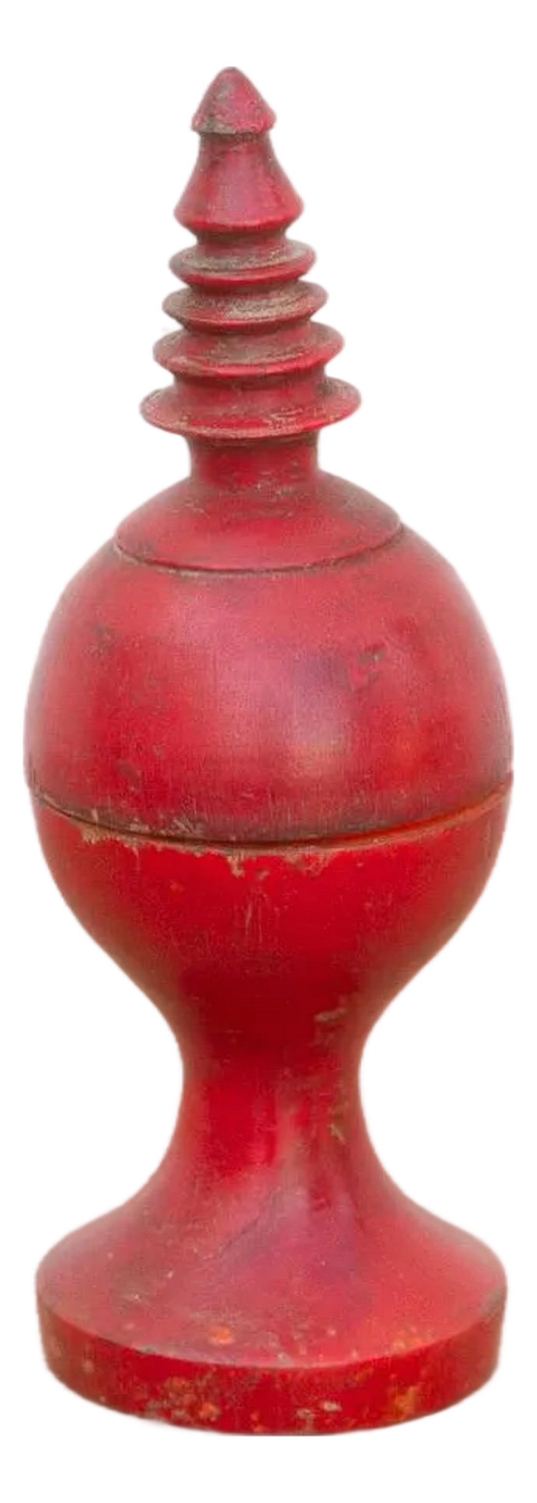 Vintage Red Indian Finial Box (1 of 6)