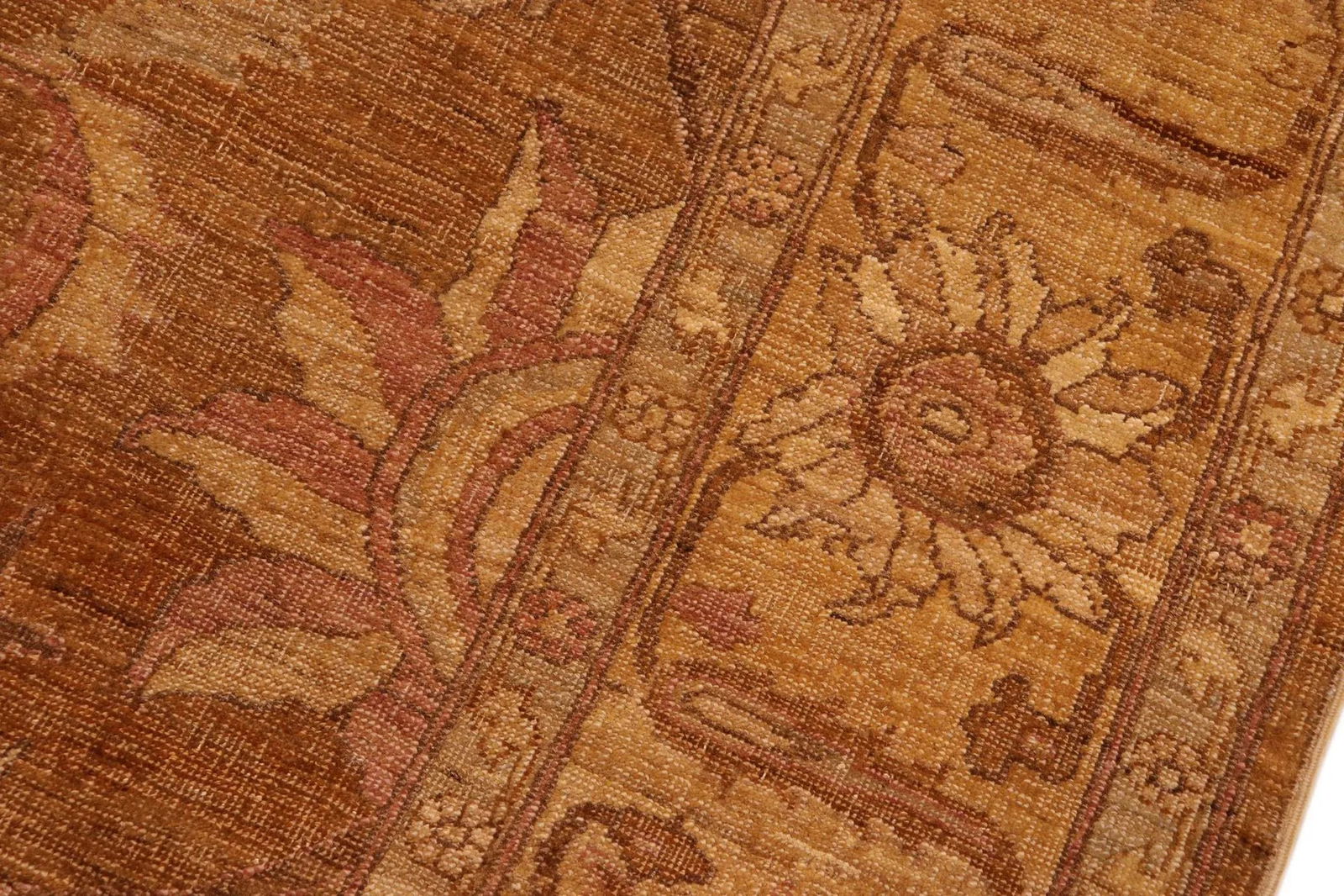 1980s Vintage Rustic Gold Wool Rug - 6