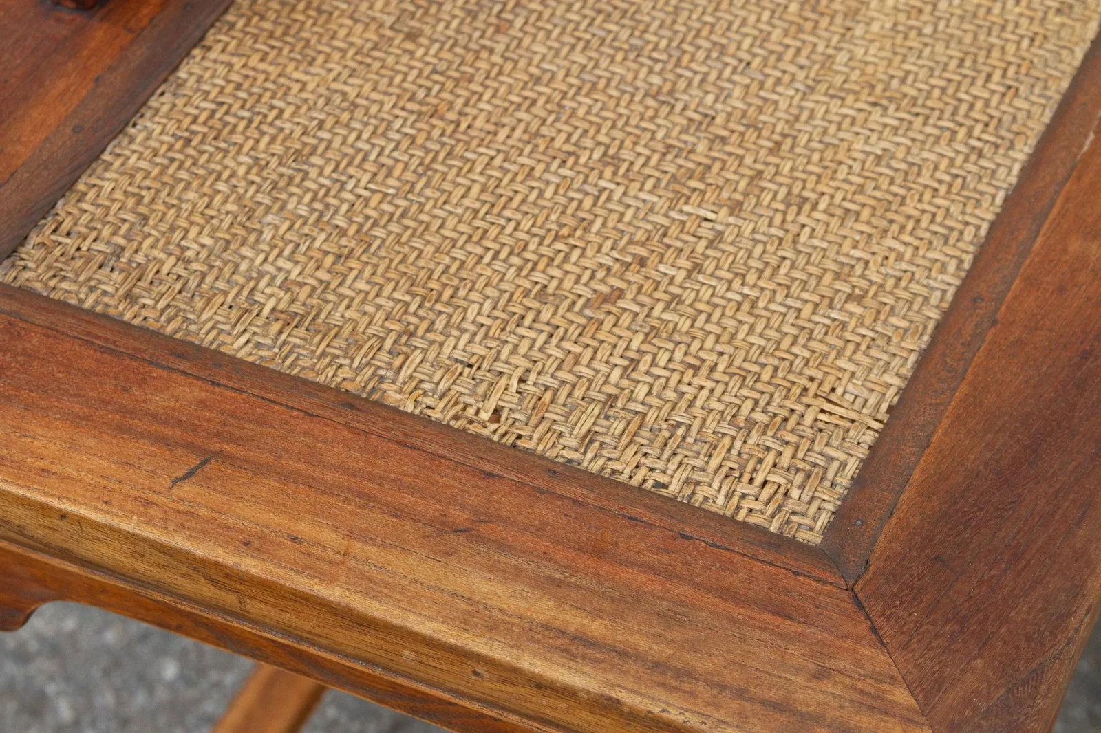 Antique Carved Elm Wood Chinese Chair - 10