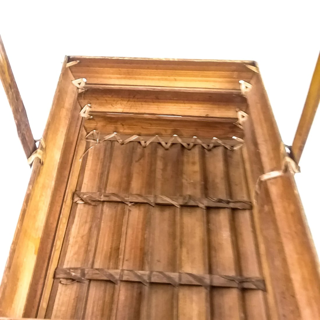 1950s Structured Bamboo Basket - 10