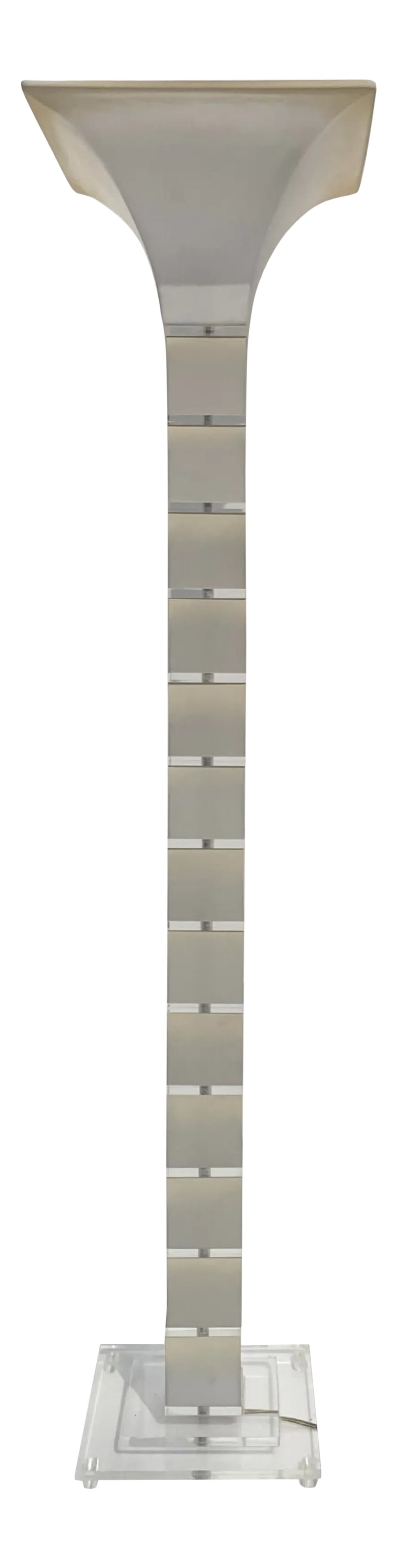 Post-Modern Frosted Lucite Floor Lamp (1 of 12)