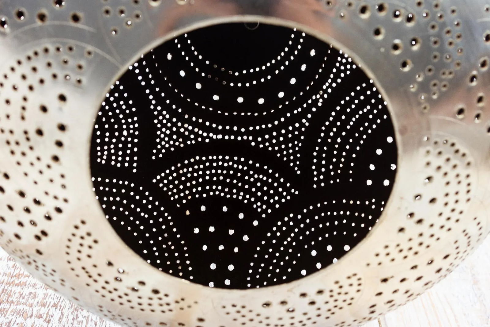 Zellige Moorish Sphere Pendant Lantern - 5