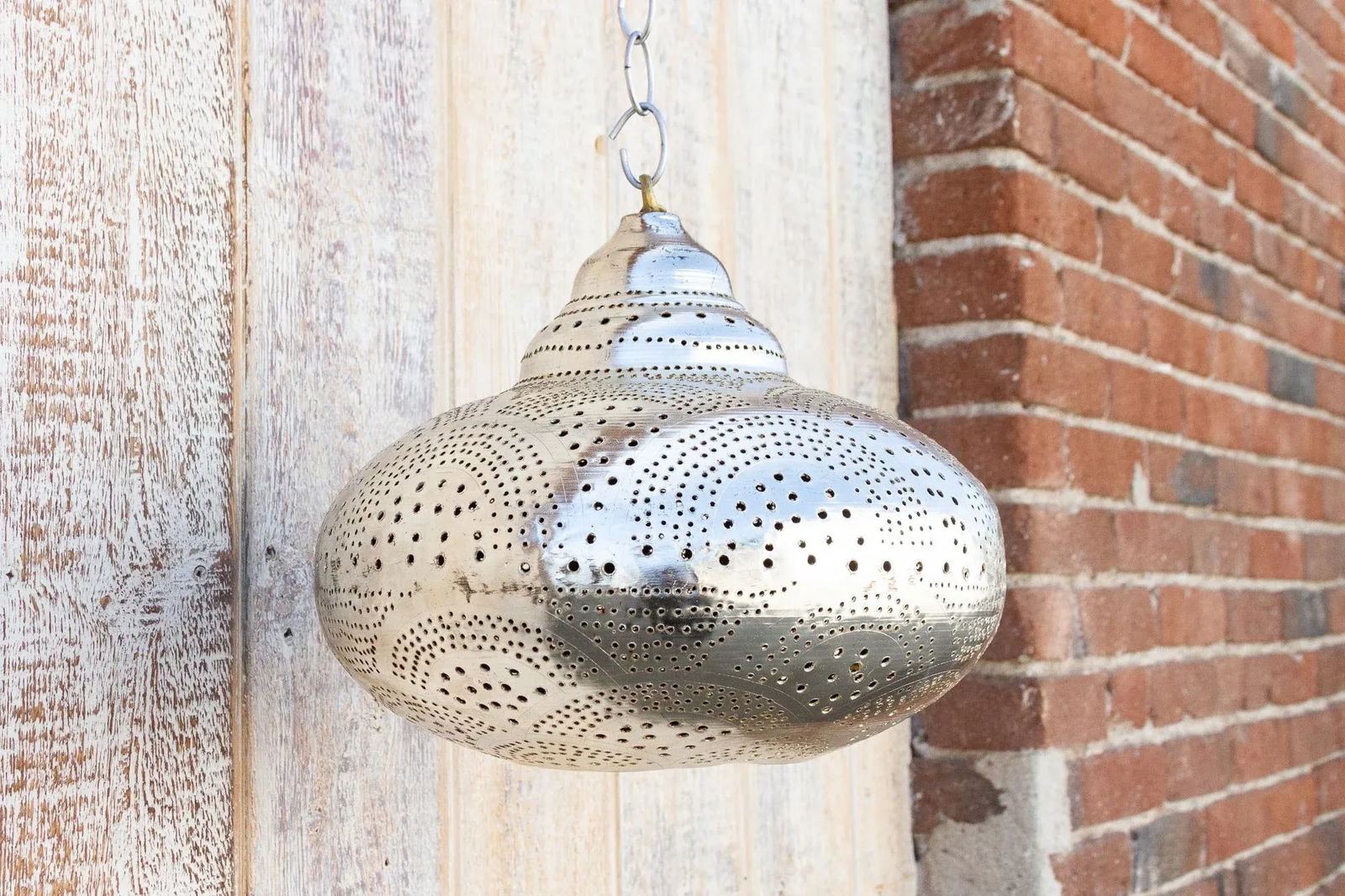 Zellige Moorish Sphere Pendant Lantern - 7