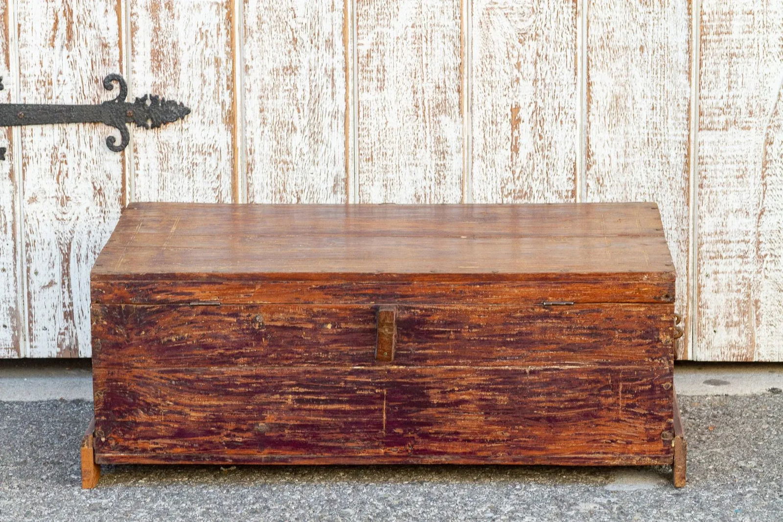 19th Century Indo-Portuguese Goa Painted Trunk - 7