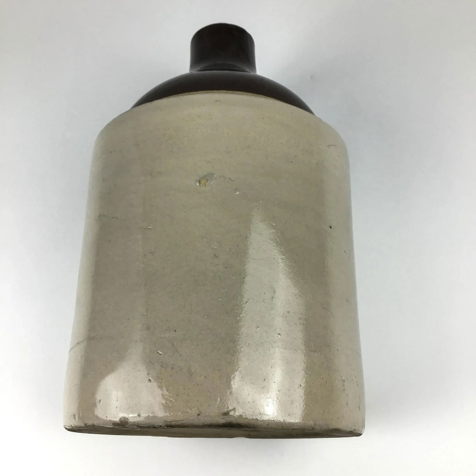 Antique Stoneware Salt Glazed Heavy Jug Marked With A - 10