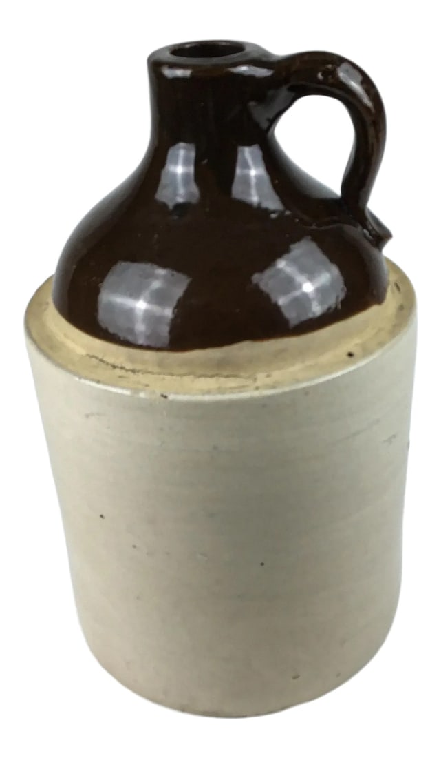 Antique Stoneware Salt Glazed Heavy Jug Marked With A: Beautiful piece of history and perfect to display flowers or use this jug to store your moonshine in. This jug or vase is in excellent condition. Marked with the letter "A" Condition: Alterations: Ori