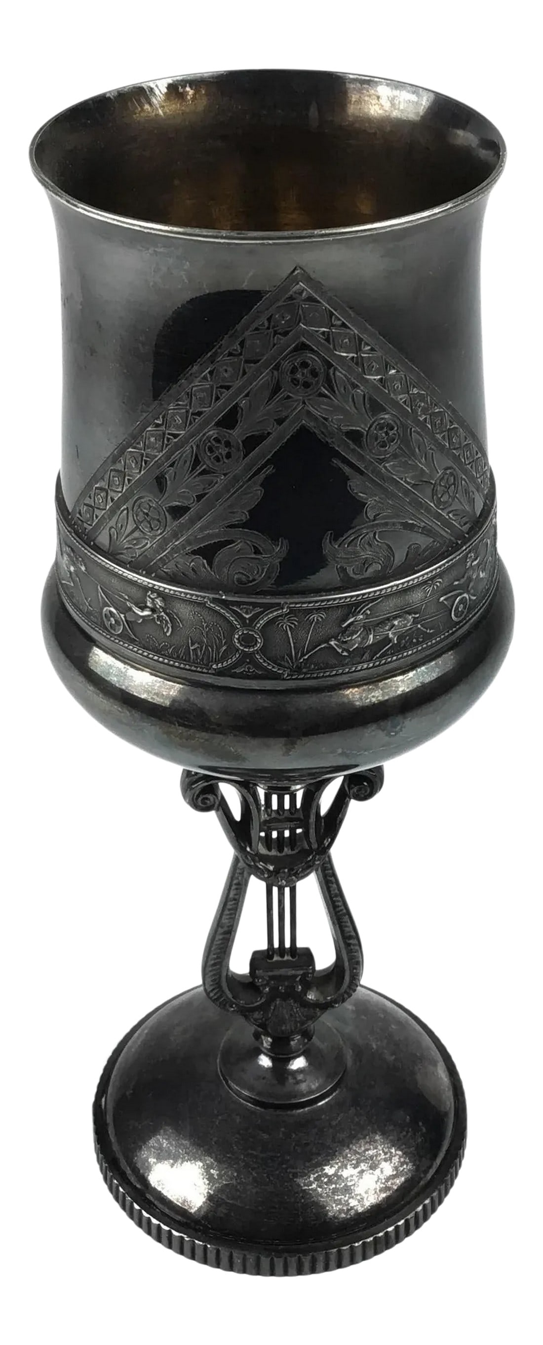 Antique Rogers Bros Wine Vessel Silver Plate Stemware (1 of 12)