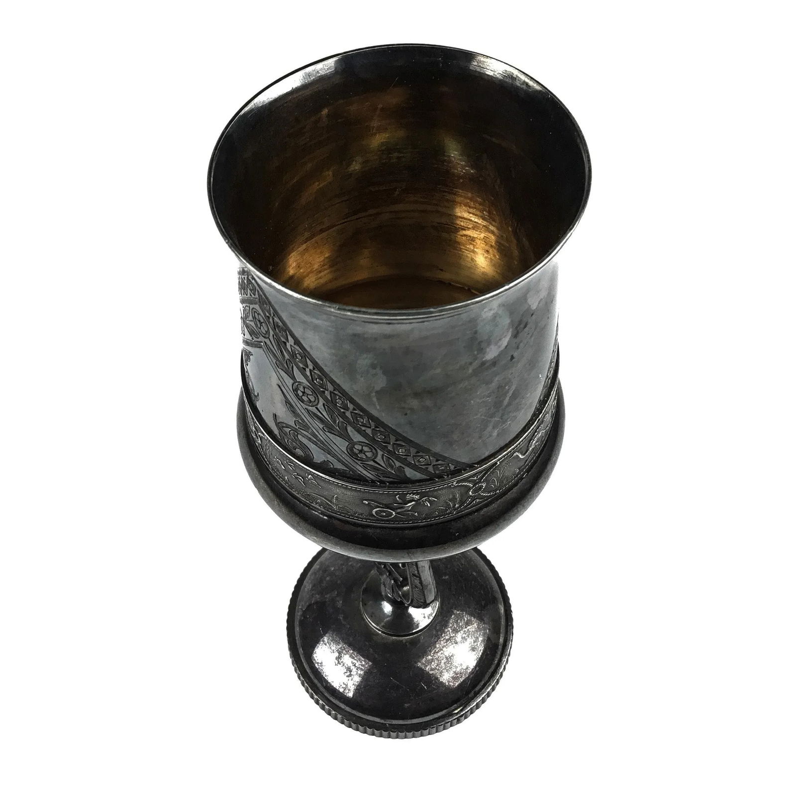 Antique Rogers Bros Wine Vessel Silver Plate Stemware - 5