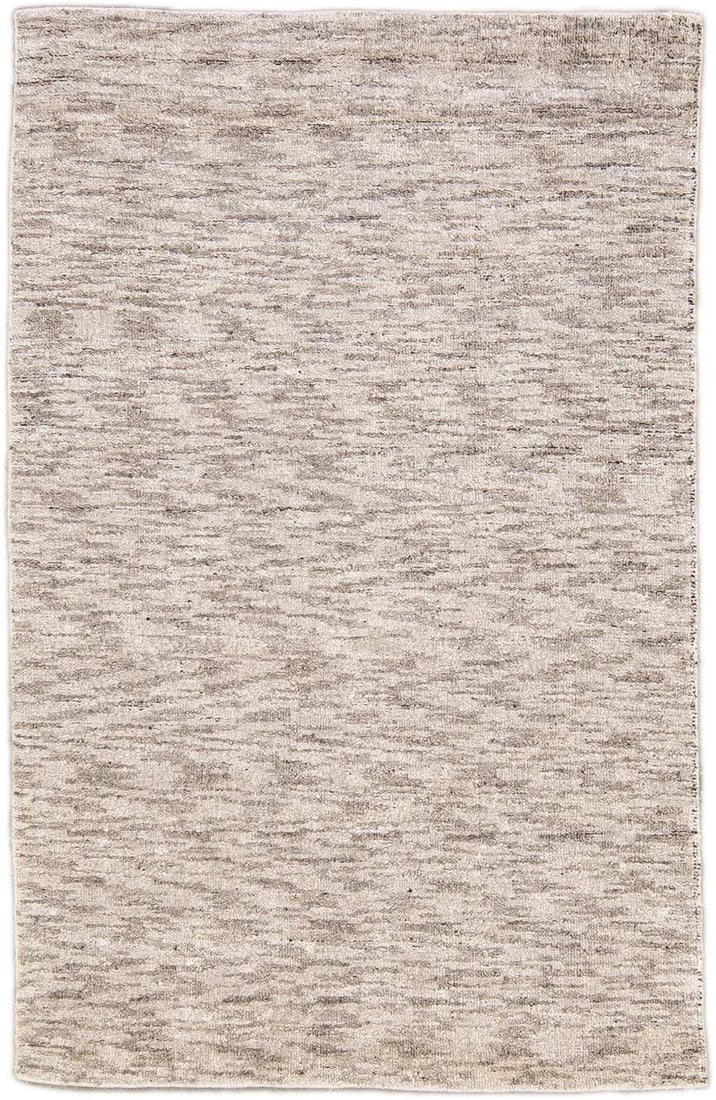 Modern Delino Handloom Gray Solid Wool Rug - 10