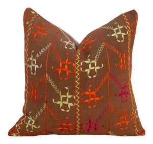 Tia Antique Indian Folk Pillow