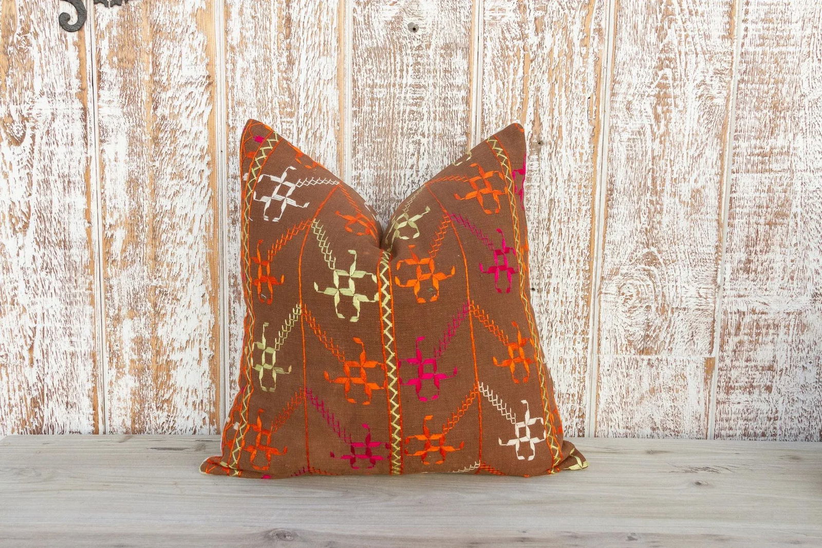 Bhumi Antique Indian Folk Pillow - 10