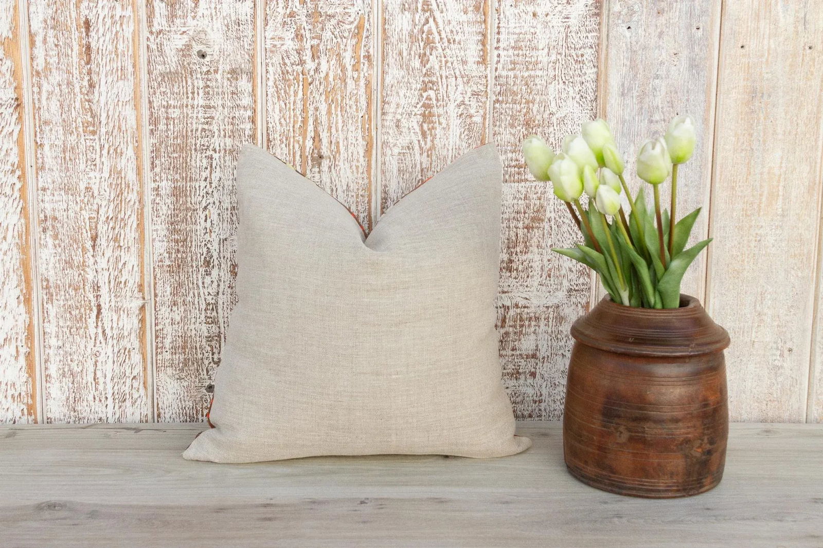 Bhumi Antique Indian Folk Pillow - 8