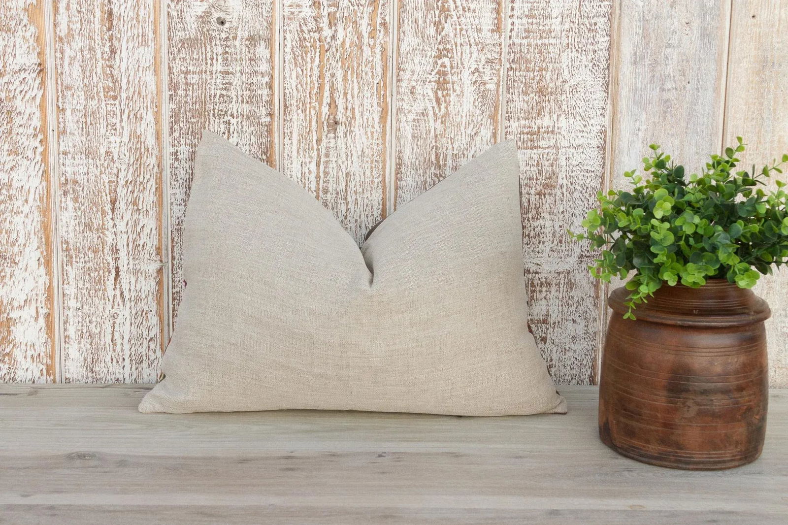 Asvi Antique Indian Folk Lumbar Pillow - 8