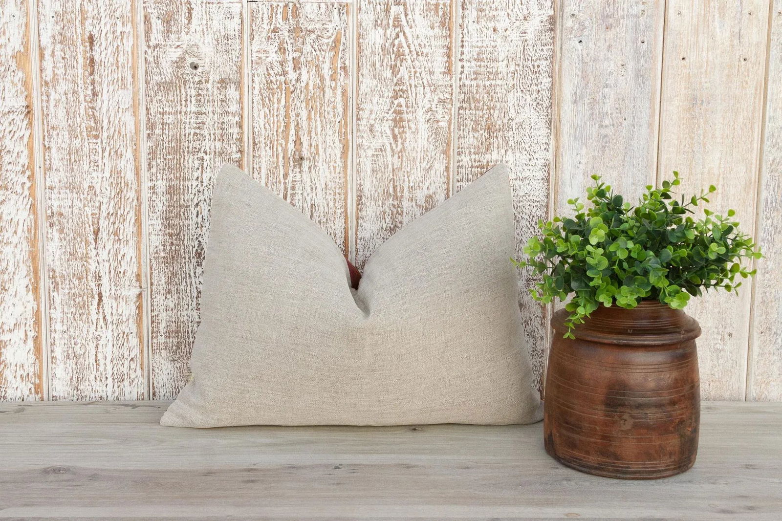 Pia Antique Indian Folk Lumbar Pillow - 8