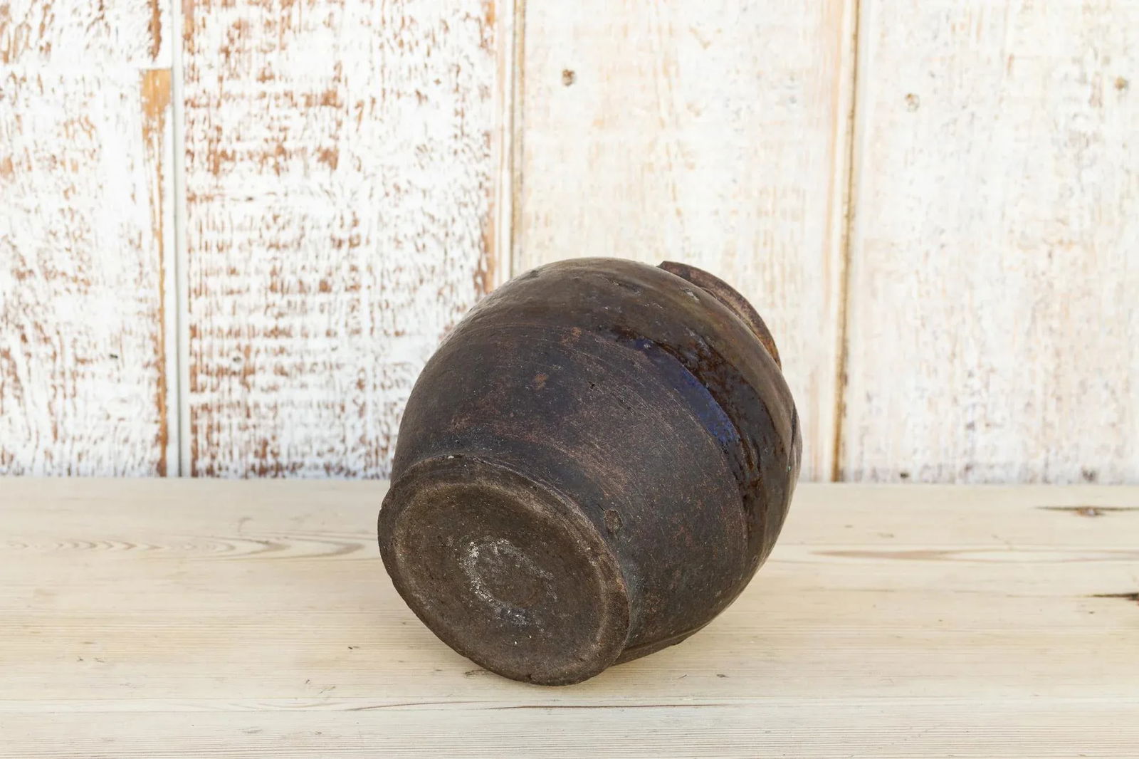 Dark Brown Southeast Asian Martaban Pot - 6