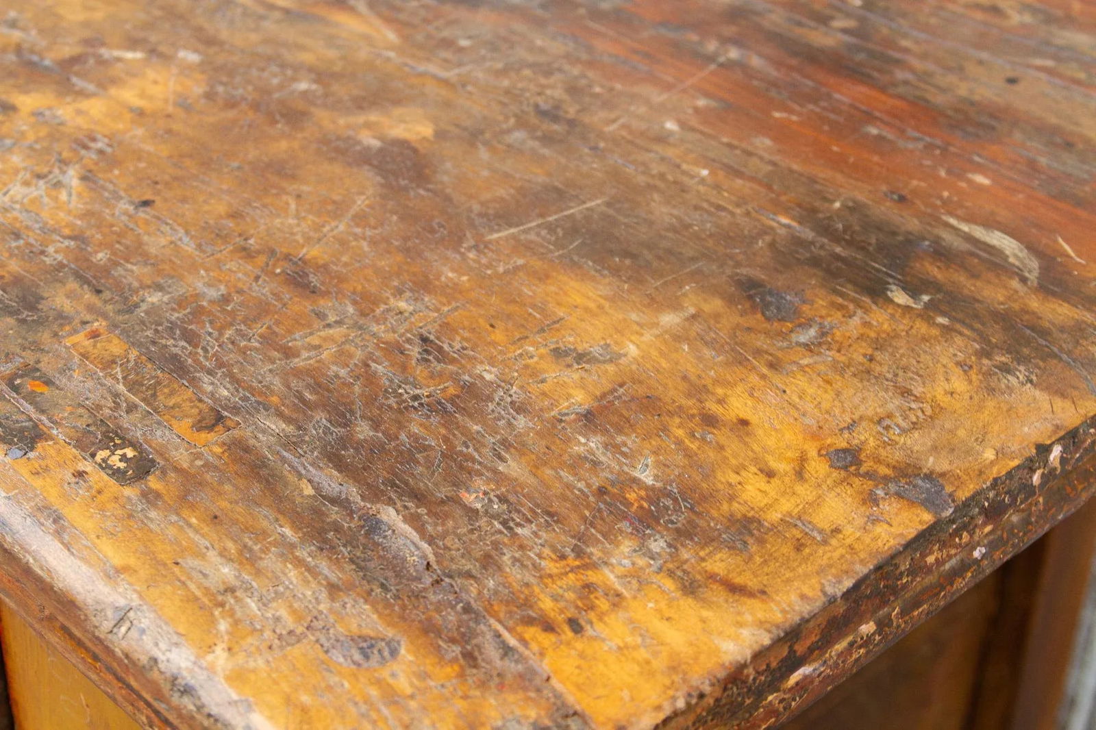 Antique Ming Style Yellow Money Chest - 6