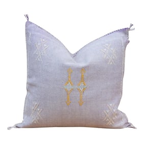 Lona Moroccan Silk Rug Pillow